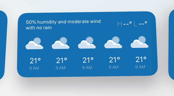 Timepage Weather Widget